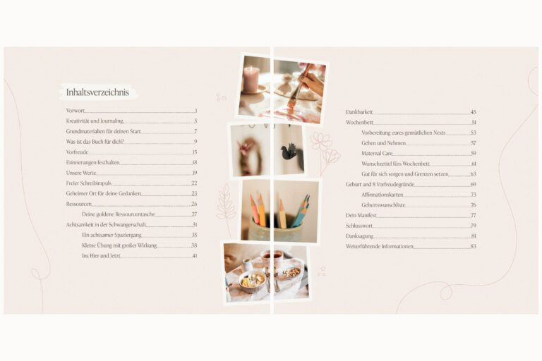 Kreatives Journal für Schwangere